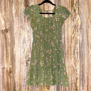 Green Floral Dress